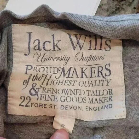 Jack Wills Chatham Massachusetts Graphic Heather Gray Crew Neck T-Shirt - Picture 4 of 8